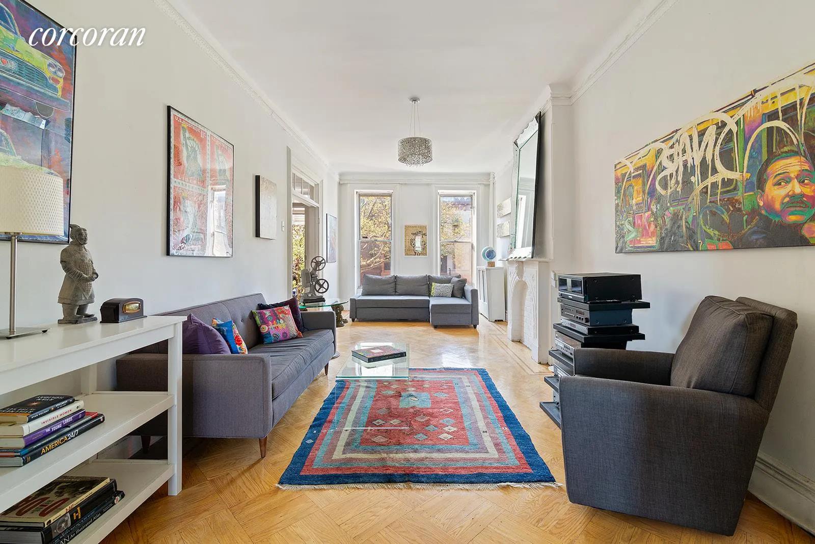 New York City Real Estate | View 463 Macon Street | Living Room | View 2