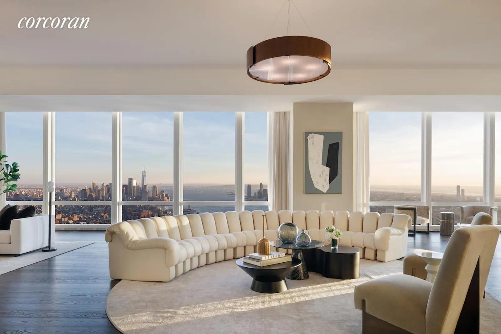 New York City Real Estate | View 35 Hudson Yards, PH90 | Great Room | View 5