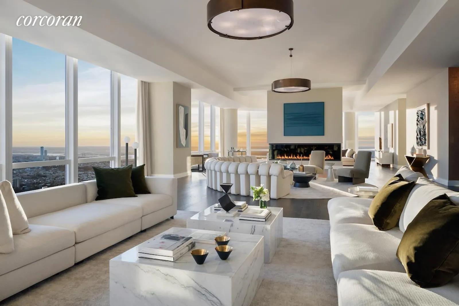 New York City Real Estate | View 35 Hudson Yards, PH90 | Great Room | View 6