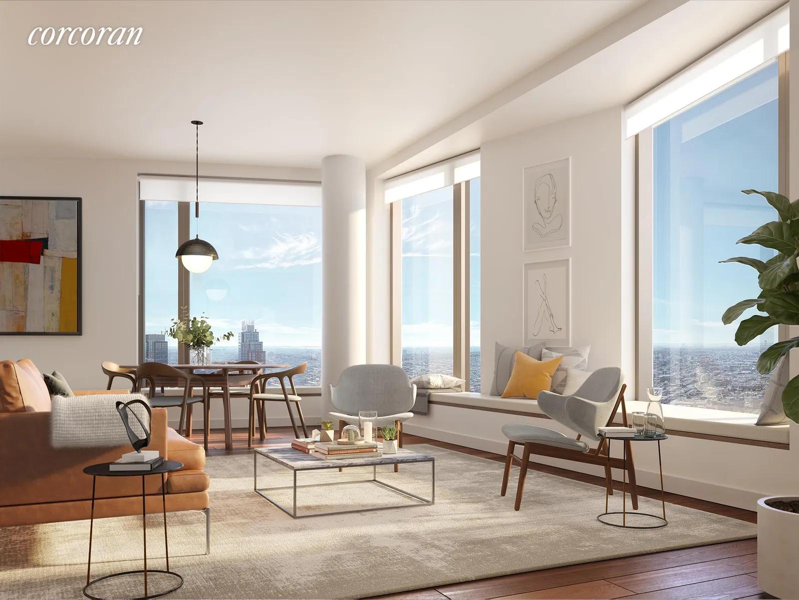 New York City Real Estate | View 11 Hoyt Street, 29H | Living Room | View 3