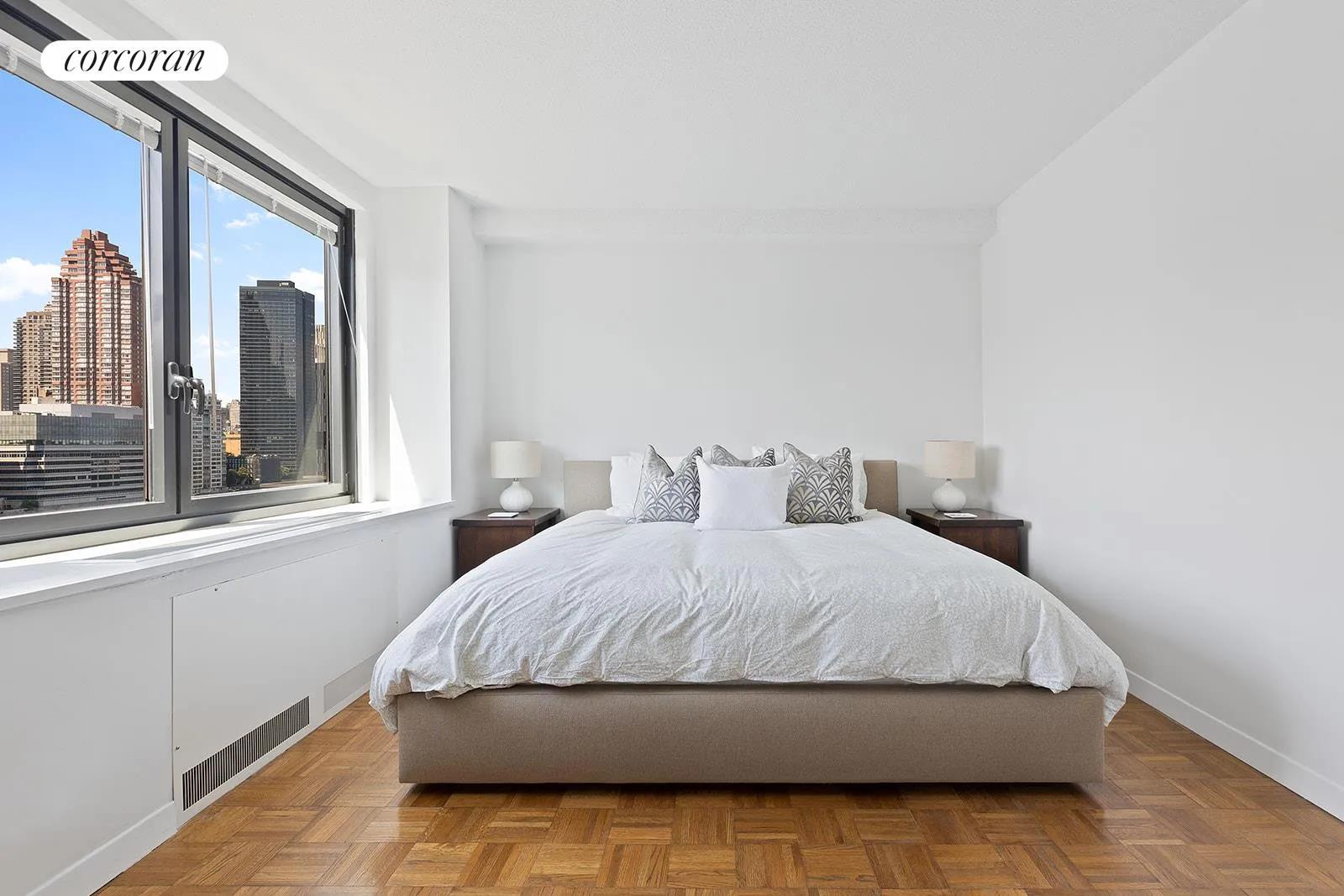 New York City Real Estate | View 531 Main Street, 1109 | Master Bedroom | View 5