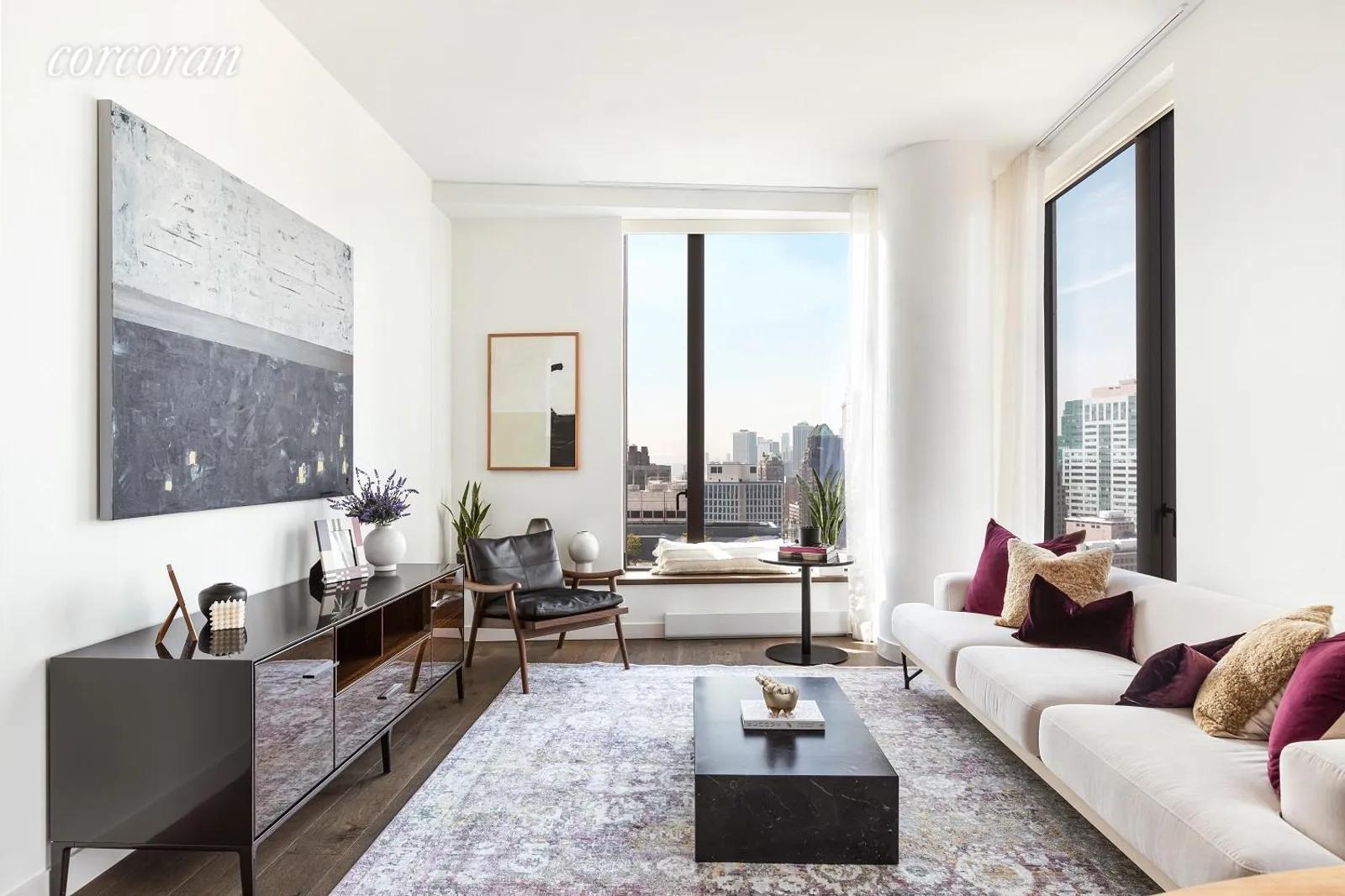 New York City Real Estate | View 11 Hoyt Street, 26C | Living Room | View 2
