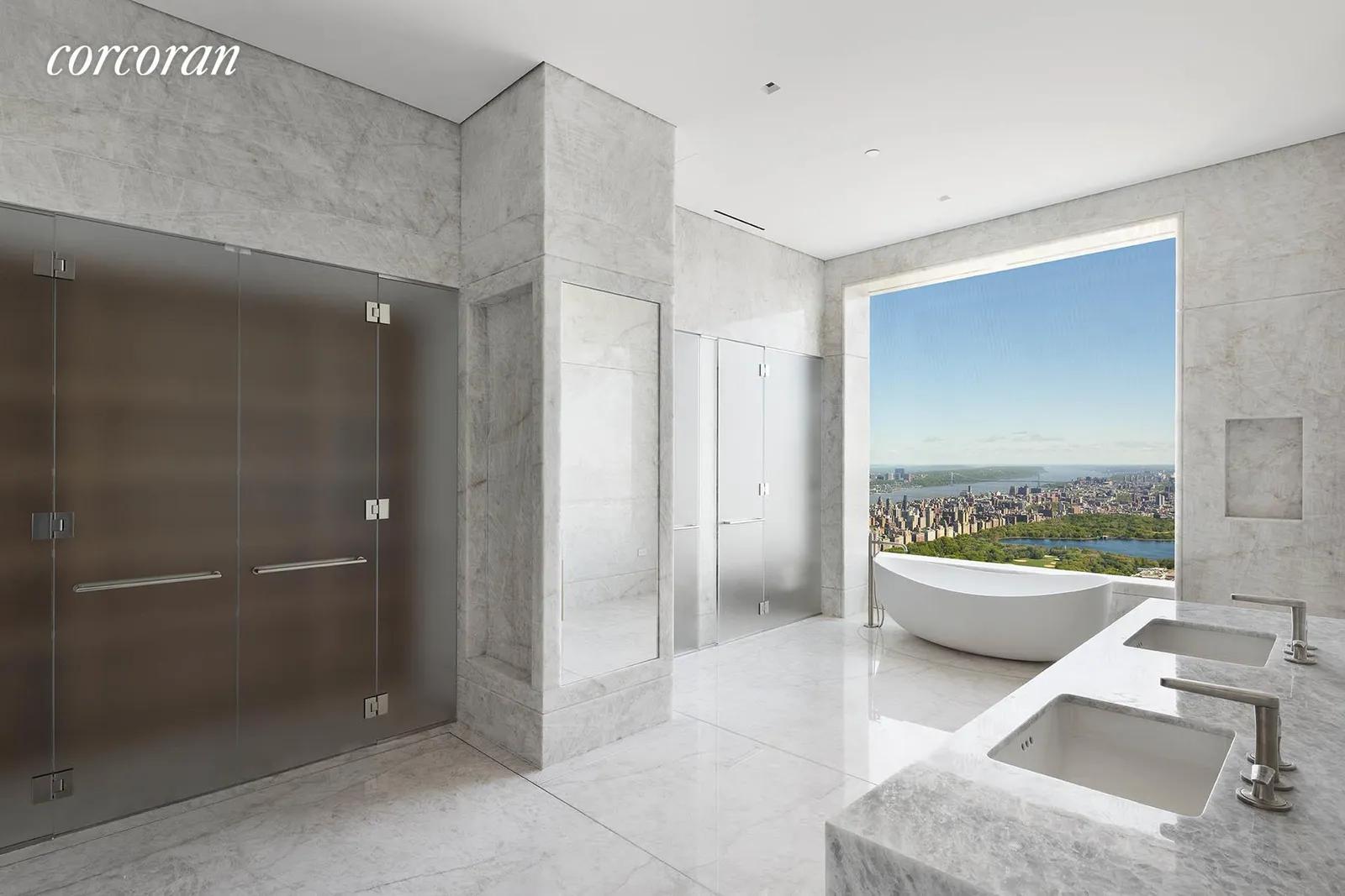 New York City Real Estate | View 432 Park Avenue, PH82 | Primary Bathroom | View 24