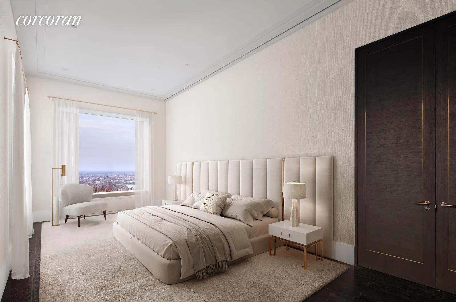 New York City Real Estate | View 432 Park Avenue, PH82 | Primary Bedroom Virtually Staged | View 27