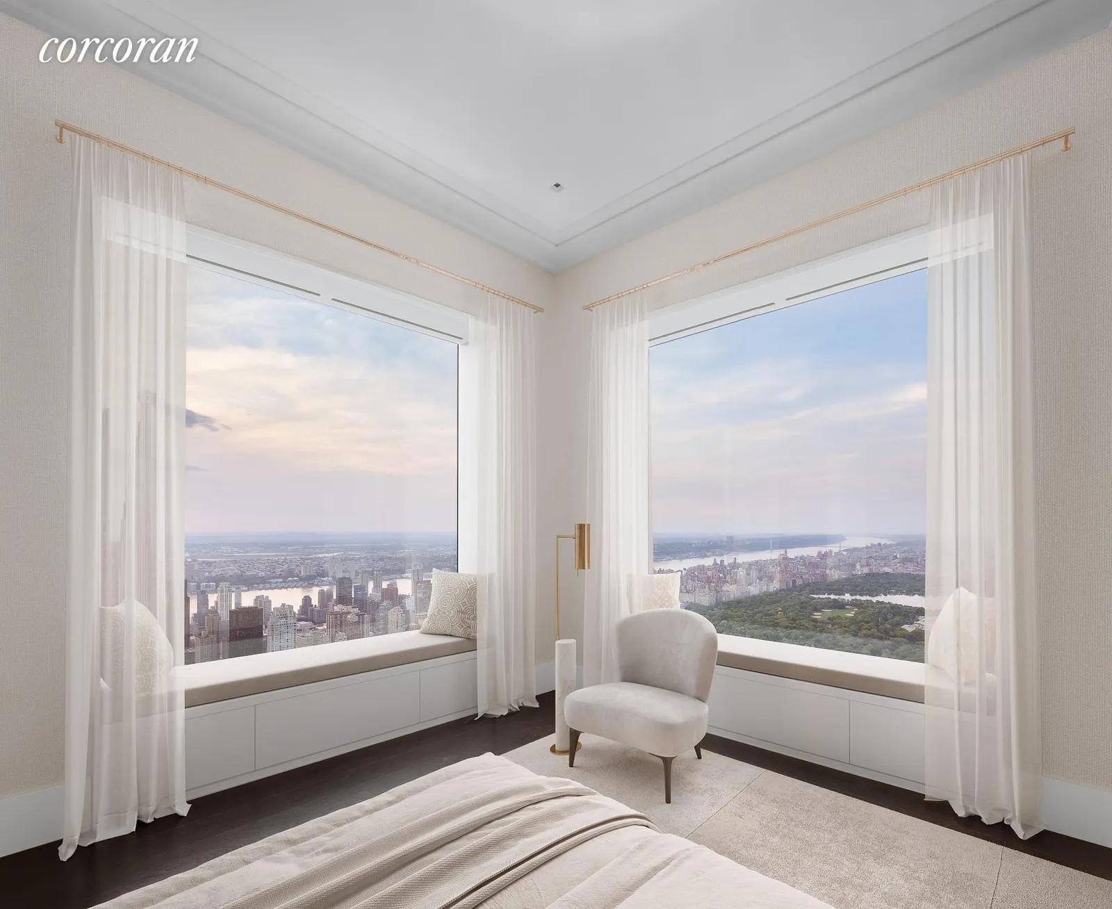 New York City Real Estate | View 432 Park Avenue, PH82 | Primary Bedroom Virtually Staged | View 29