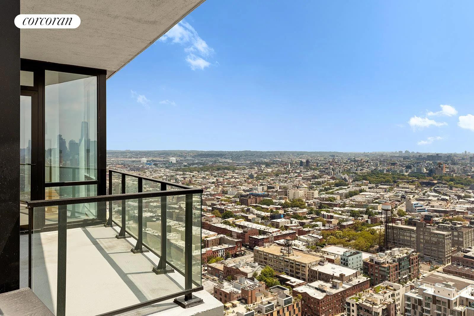 New York City Real Estate | View 21 India Street, 38E | Balcony | View 7