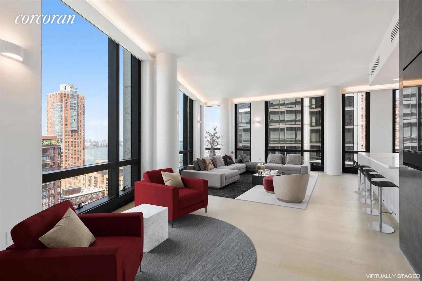 New York City Real Estate | View 101 Warren Street, 2420 | 3 Beds, 3 Baths | View 1
