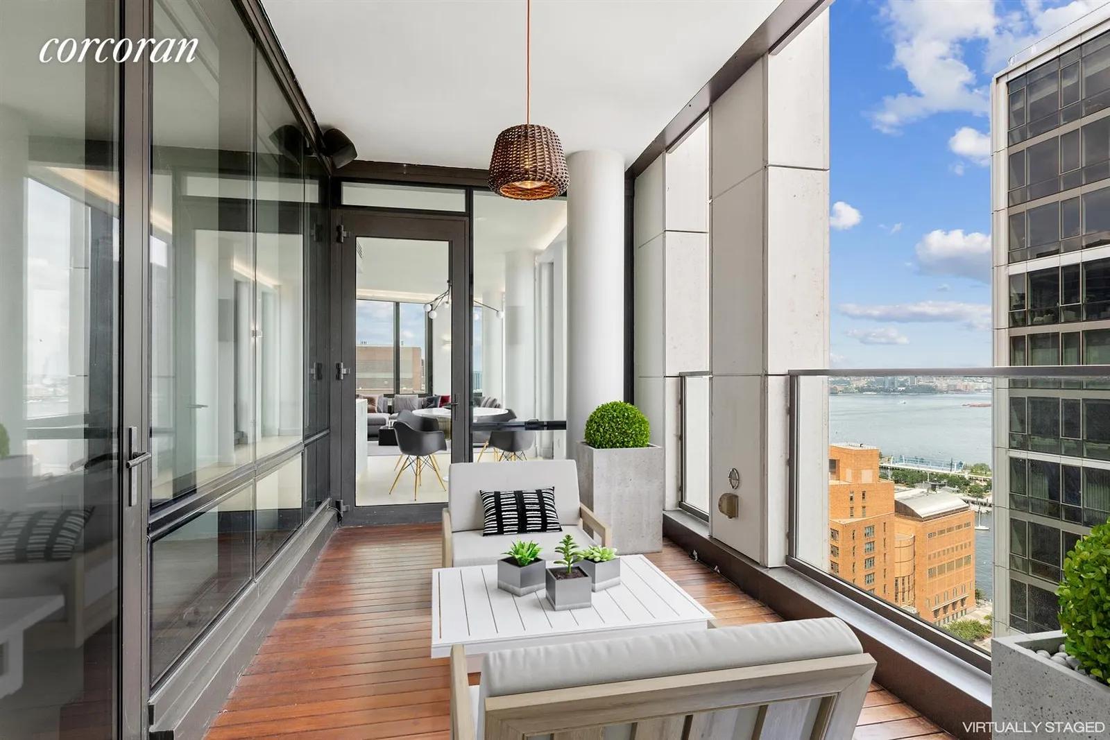 New York City Real Estate | View 101 Warren Street, 2420 | Loggia | View 5