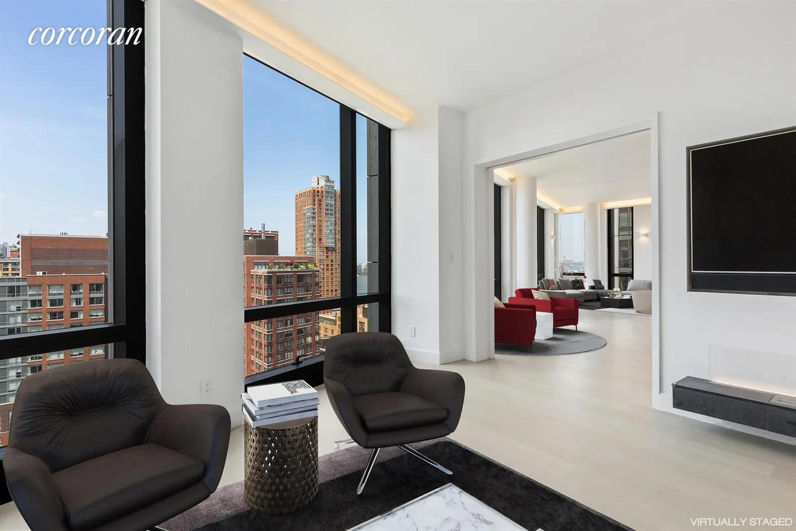 New York City Real Estate | View 101 Warren Street, 2420 | Expansive Views to the Hudson River | View 15