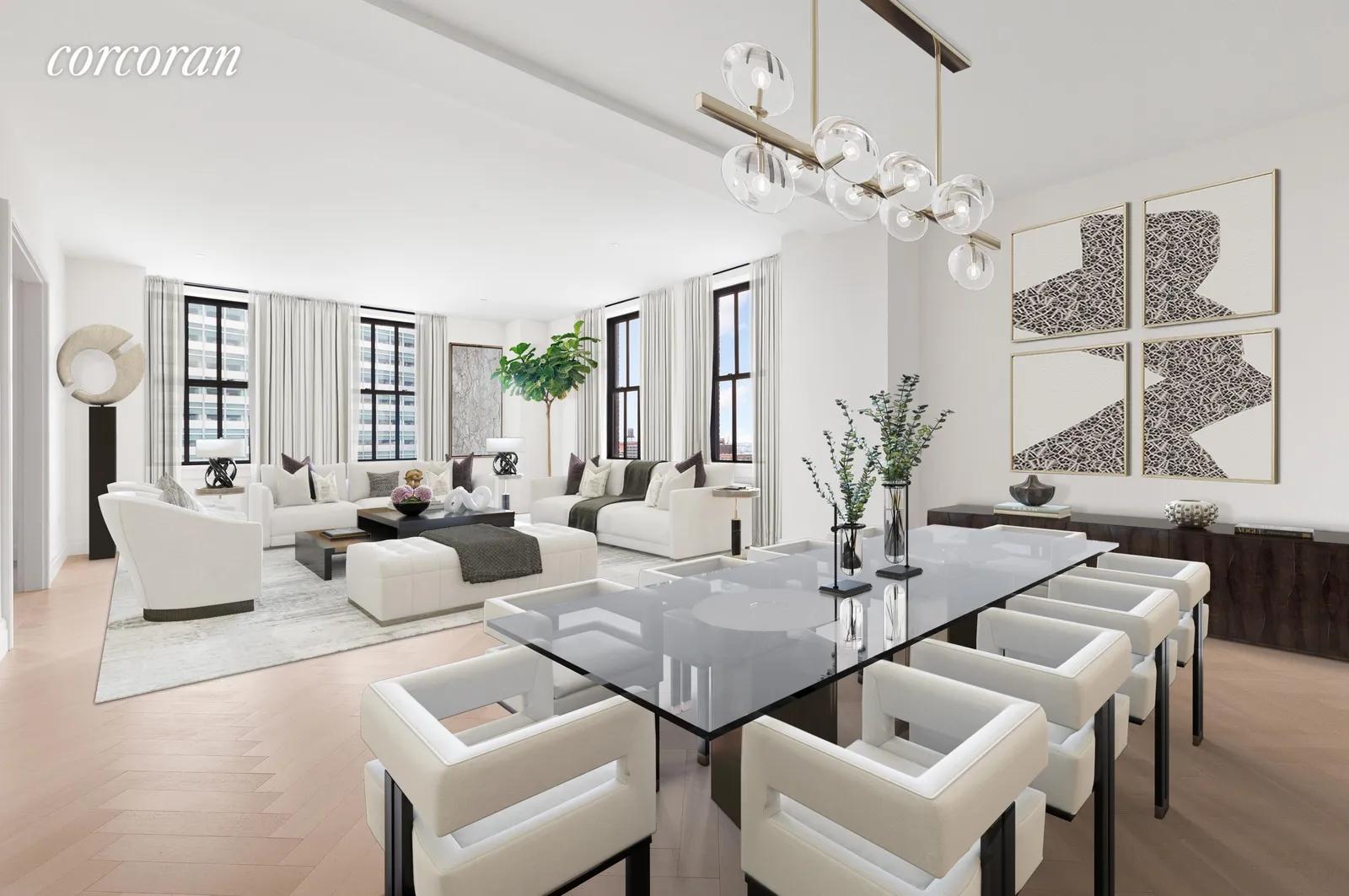New York City Real Estate | View 100 Barclay Street, 20B | Living Room | View 3