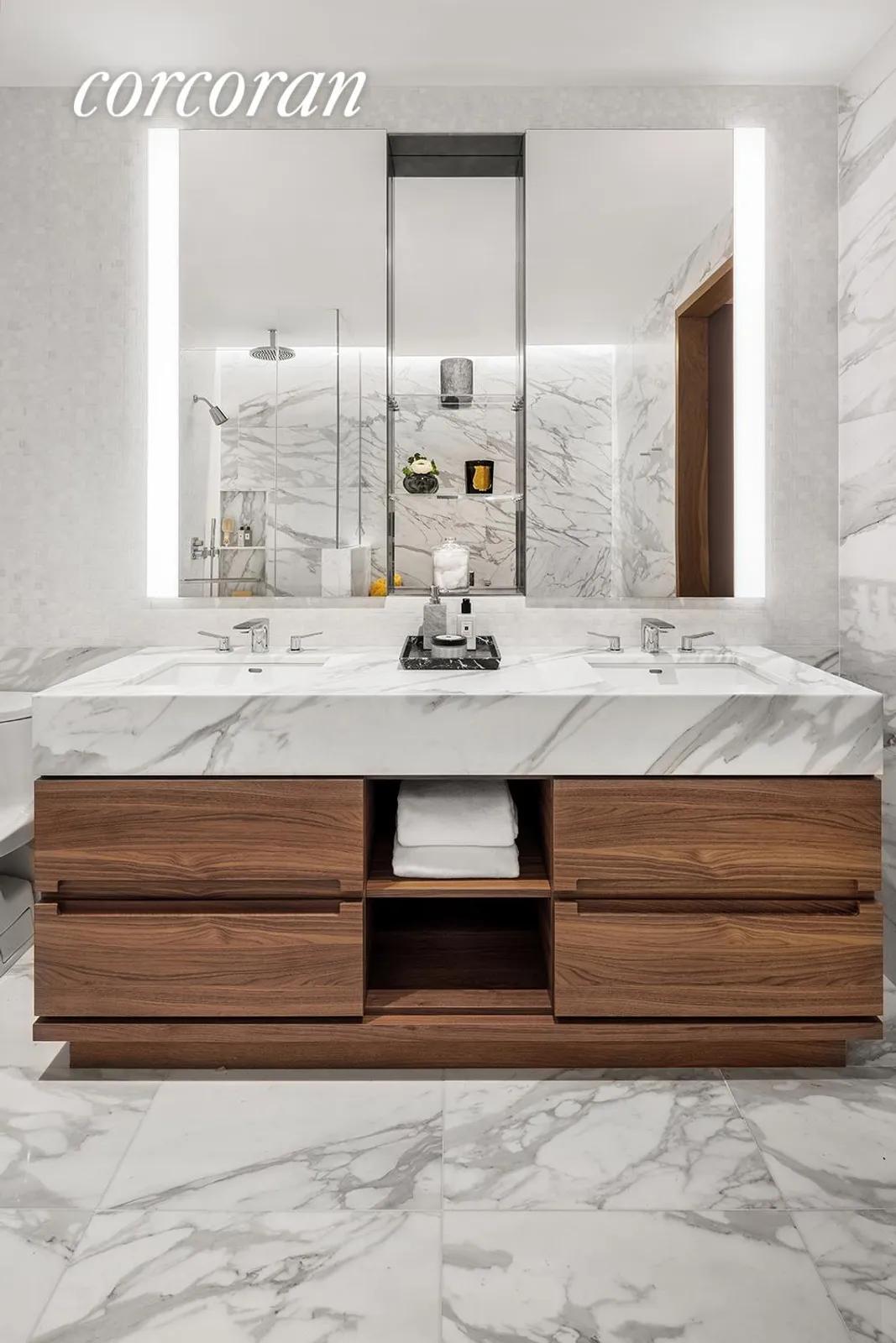 New York City Real Estate | View 30 Riverside Boulevard, 22D | Master Bathroom | View 4