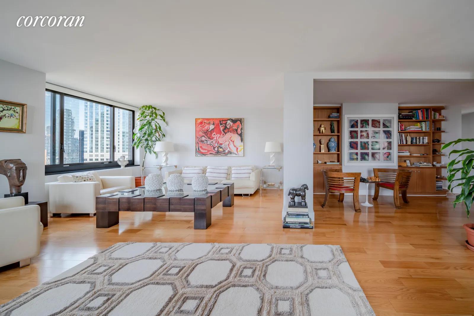 New York City Real Estate | View 200 Rector Place, 41AB | Living Room | View 8