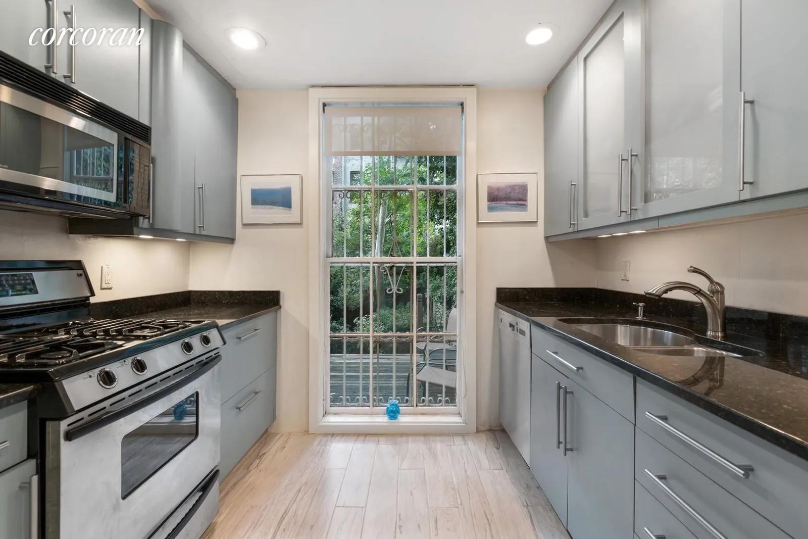 New York City Real Estate | View 358 State Street | Kitchen w/ Floor to Ceiling Window | View 8