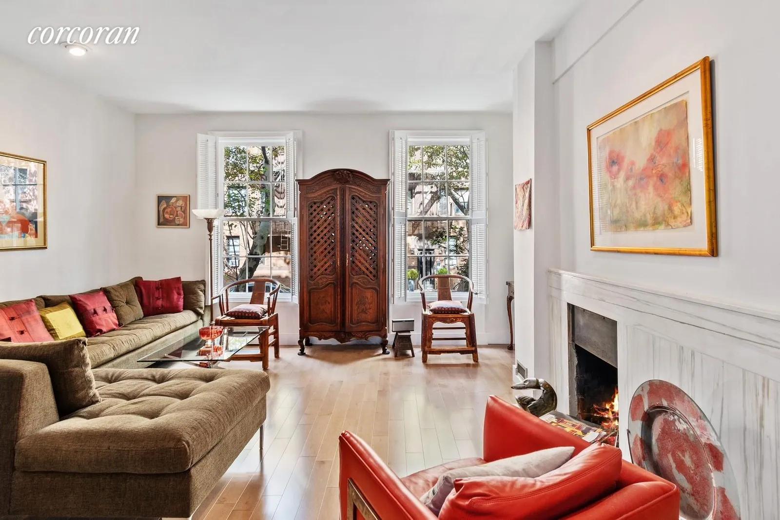 New York City Real Estate | View 358 State Street | Great/Living Room with Fireplace | View 2