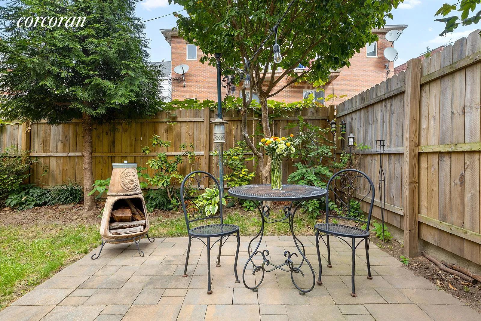 New York City Real Estate | View 459 78th Street | Private Outdoor Sitting Area | View 16