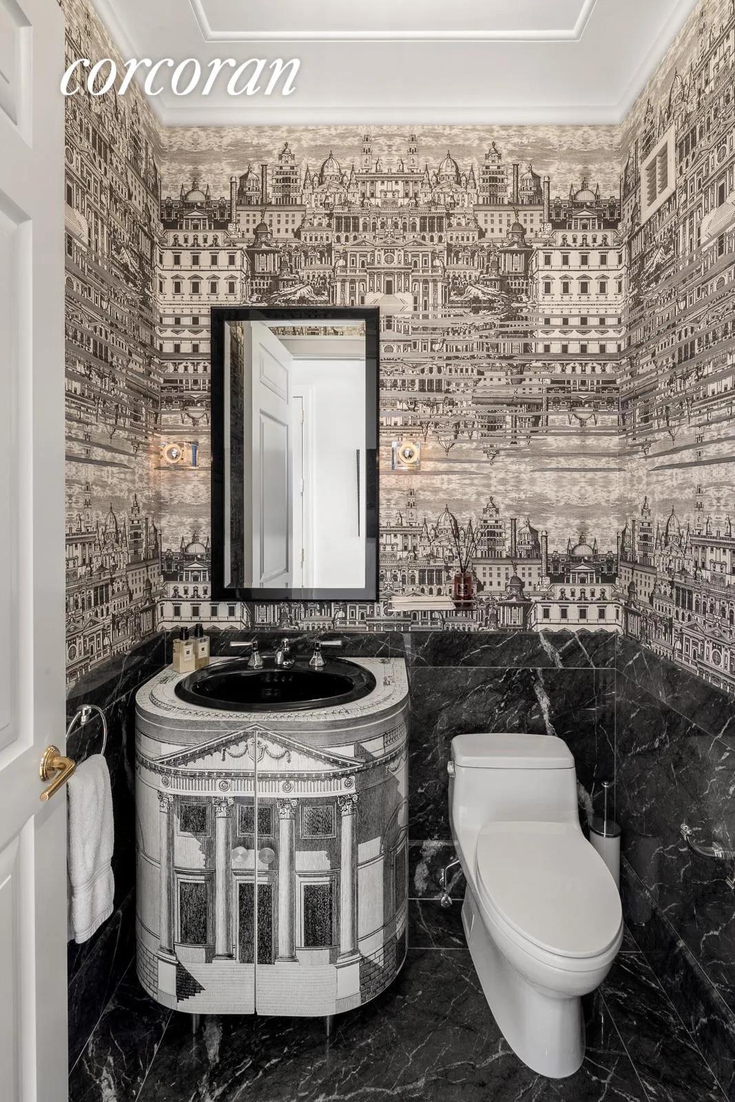 New York City Real Estate | View 15 Central Park West, 36B | Half Bathroom | View 14