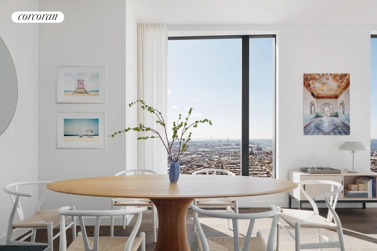 New York City Real Estate | View 11 Hoyt Street, 47H | Dining Area | View 3