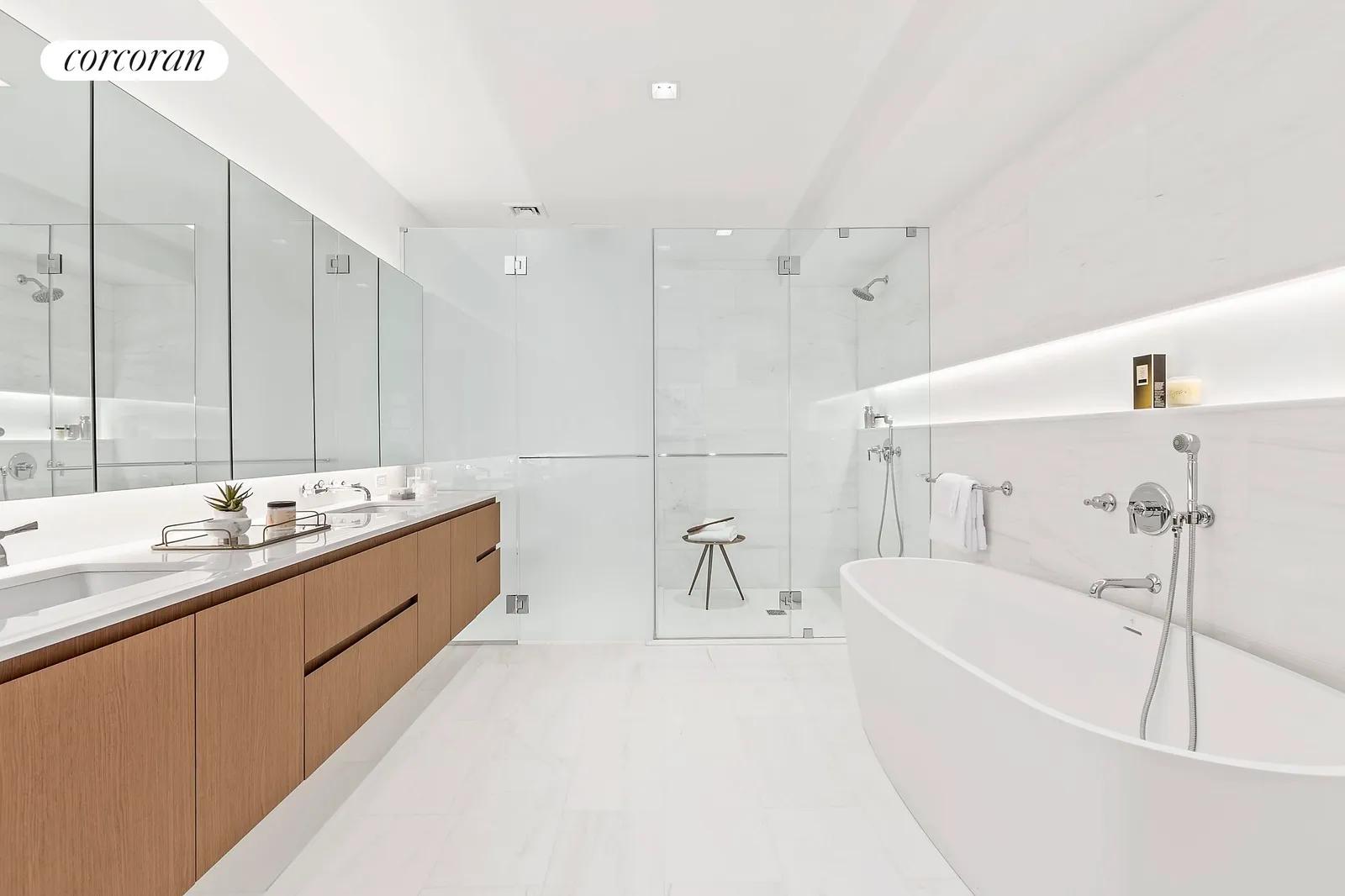 New York City Real Estate | View 27 North Moore Street, 10/11B | 13 ft Bath with 9 ft Vanity | View 9