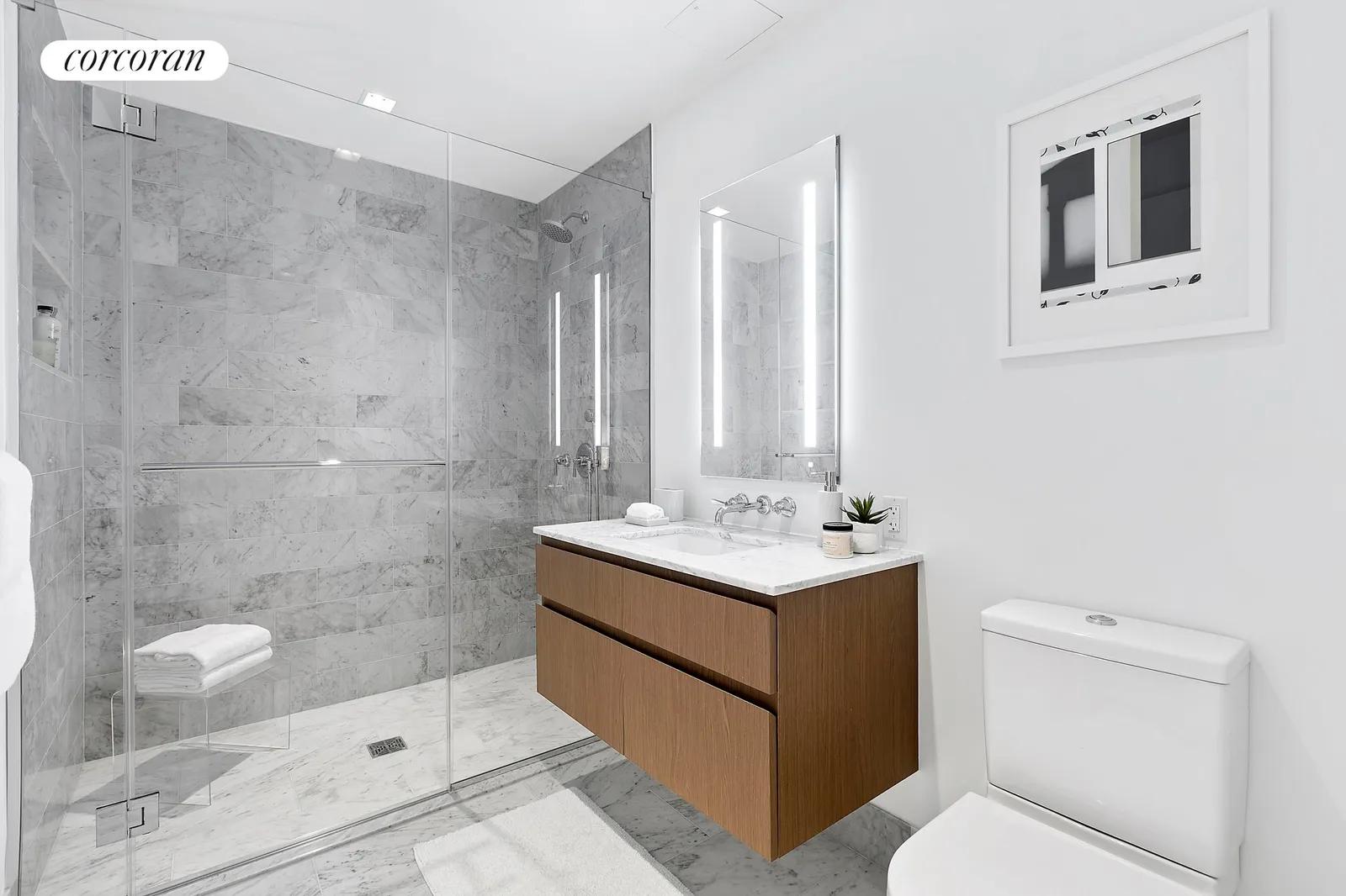 New York City Real Estate | View 27 North Moore Street, 10/11B | One of three full baths | View 14