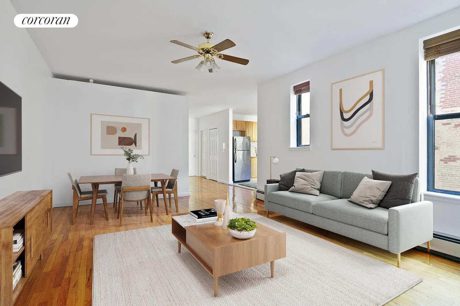 New York City Real Estate | View 2116 Dorchester Road, 3J | 2 Beds, 1 Bath | View 1