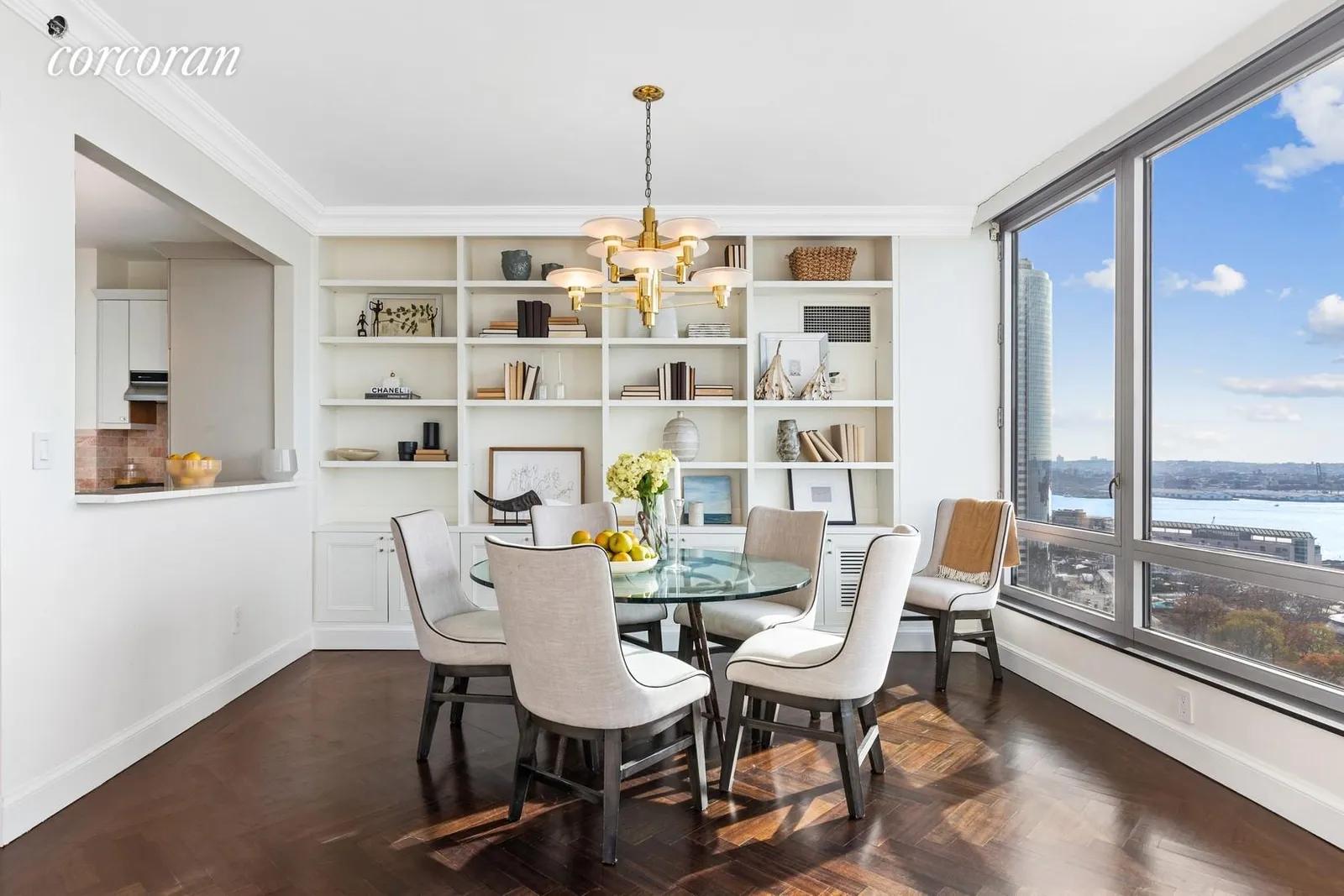 New York City Real Estate | View 10 West Street, 24G | Dining Area | View 5