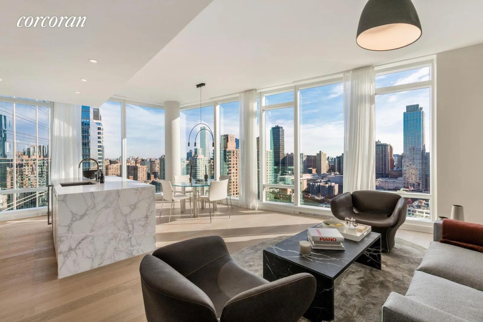New York City Real Estate | View 30 Riverside Boulevard, 35D | Living Room | View 2