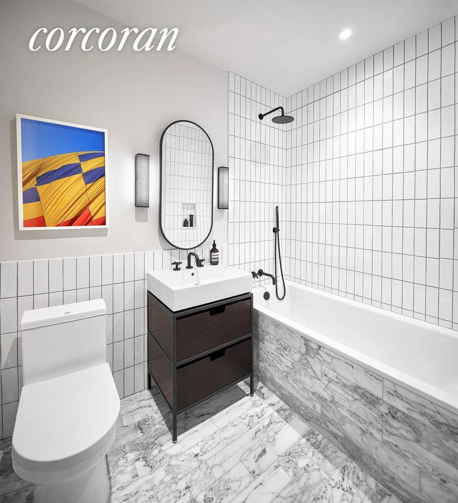 New York City Real Estate | View 11 Hoyt Street, 22A | Full Bathroom | View 9