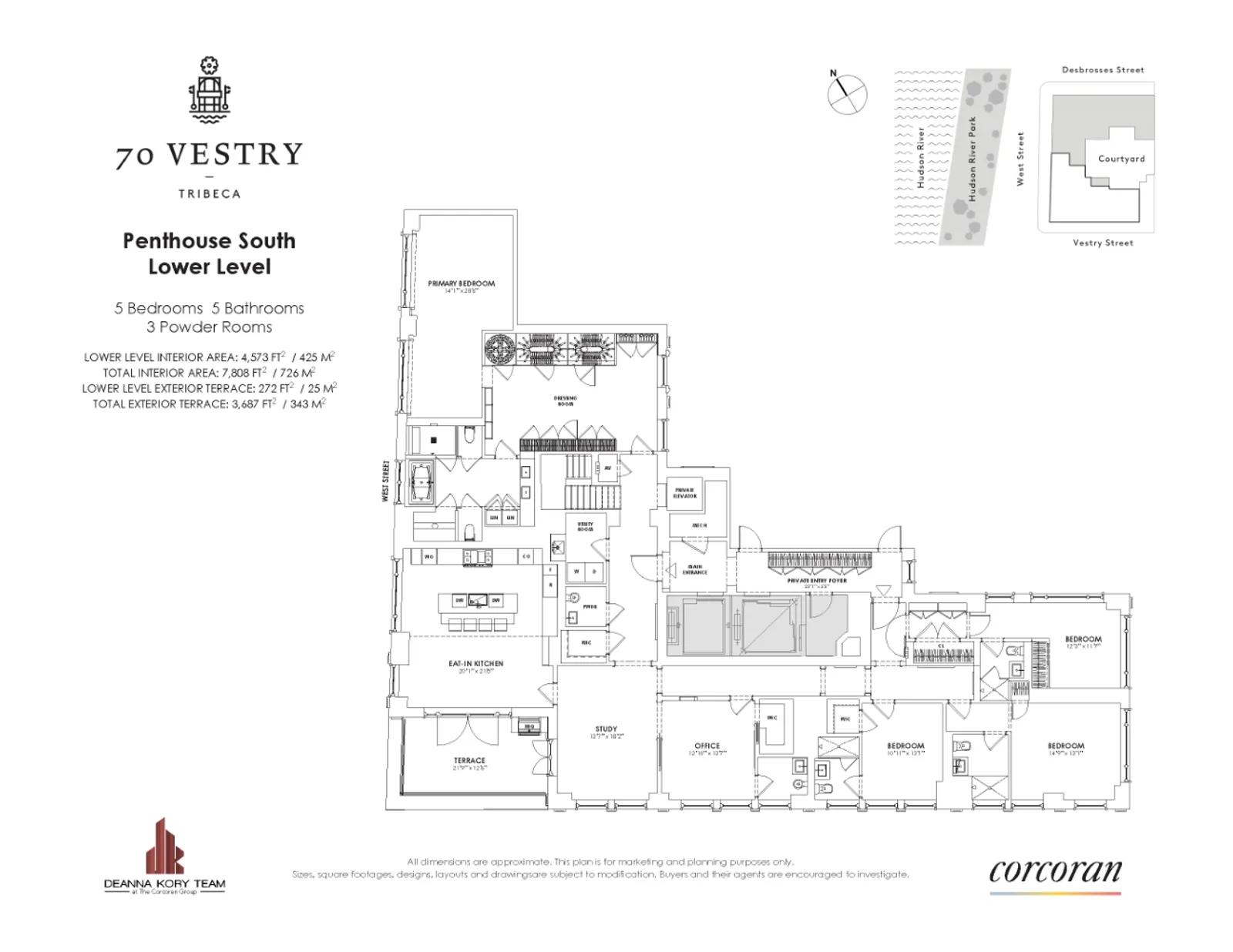 70 Vestry Street, PHS | floorplan | View 14