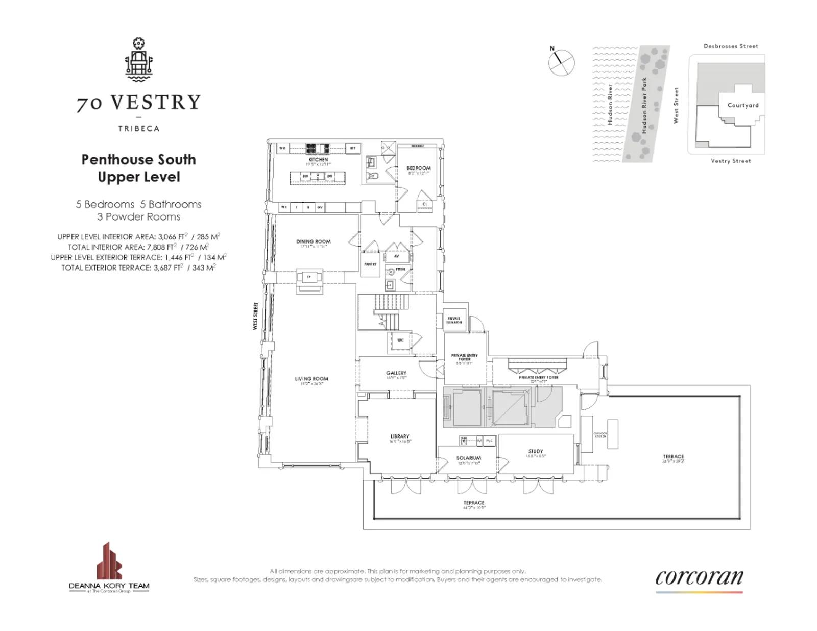 70 Vestry Street, PHS | floorplan | View 15