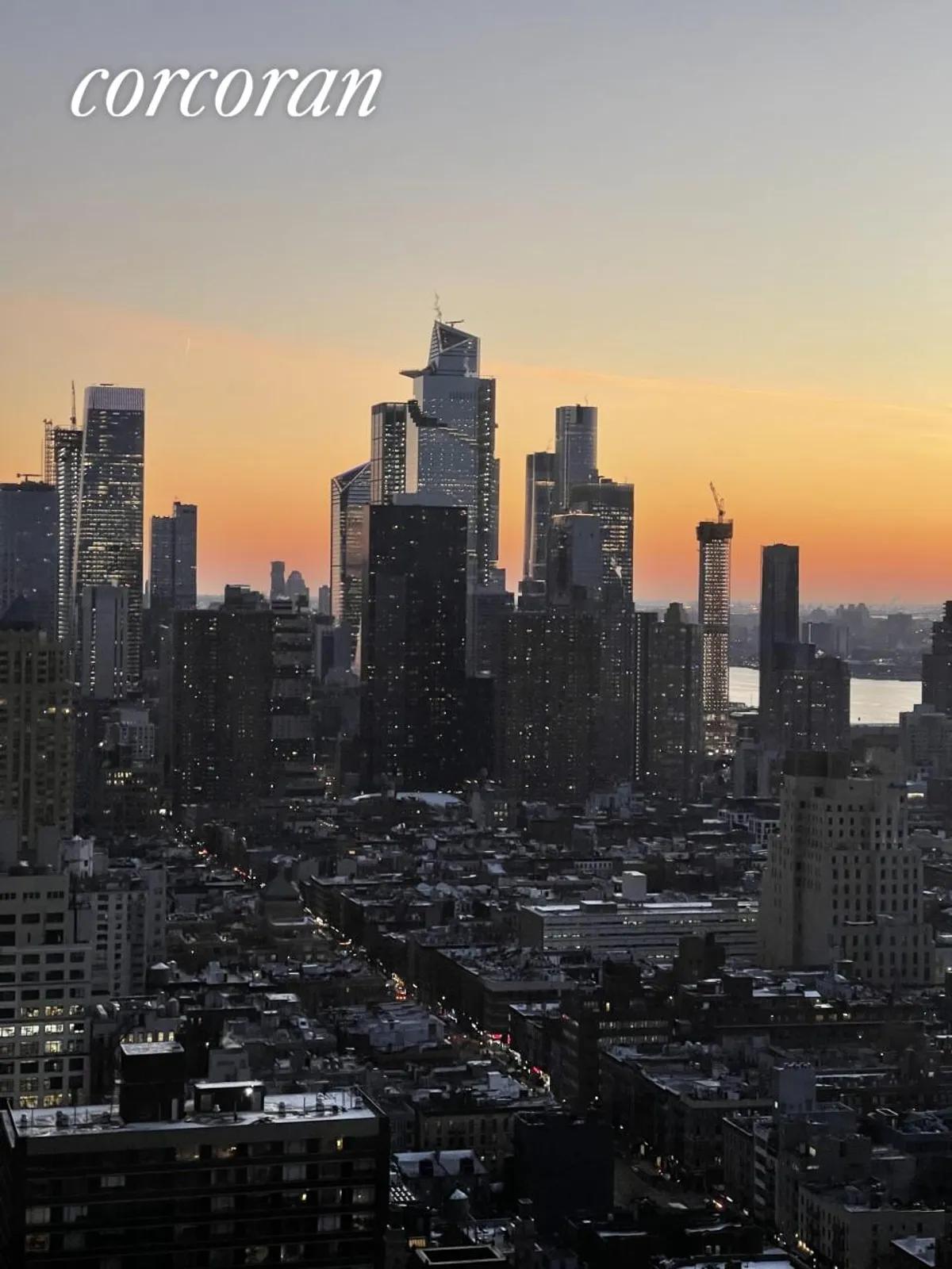 New York City Real Estate | View 25 Columbus Circle, 55F | sunset | View 13
