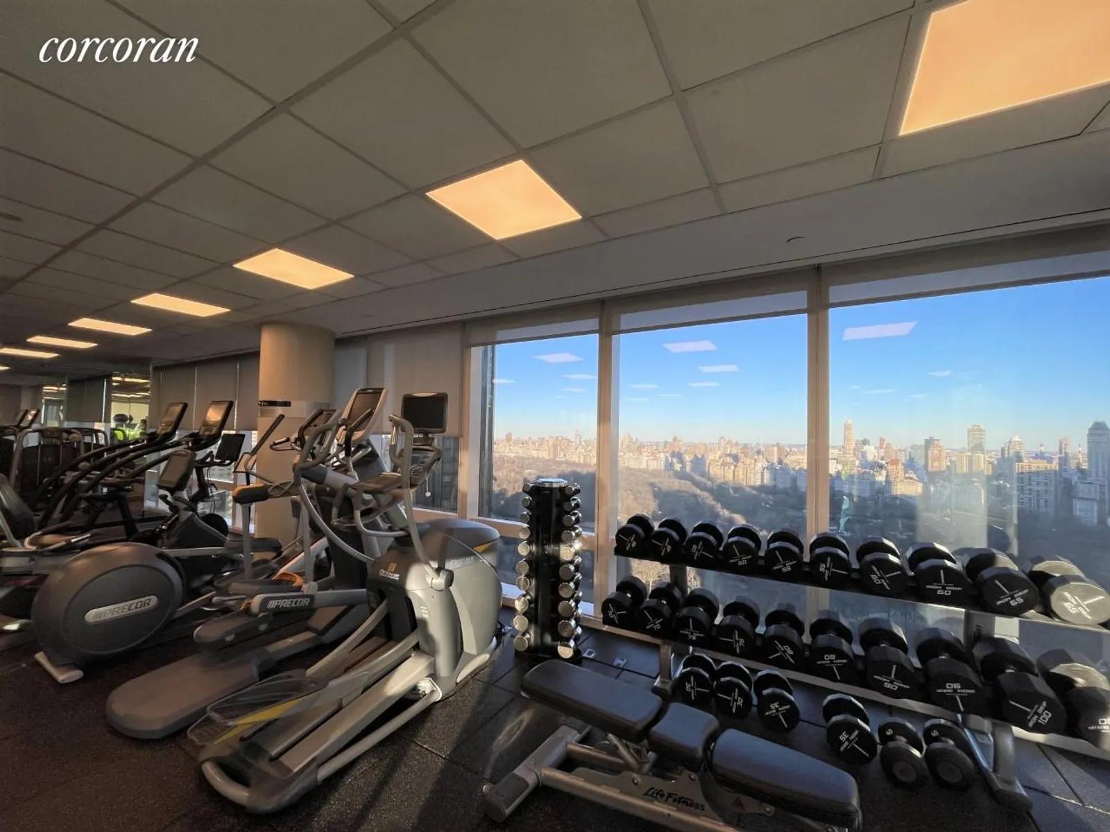 New York City Real Estate | View 25 Columbus Circle, 55F | Fitness Center | View 19