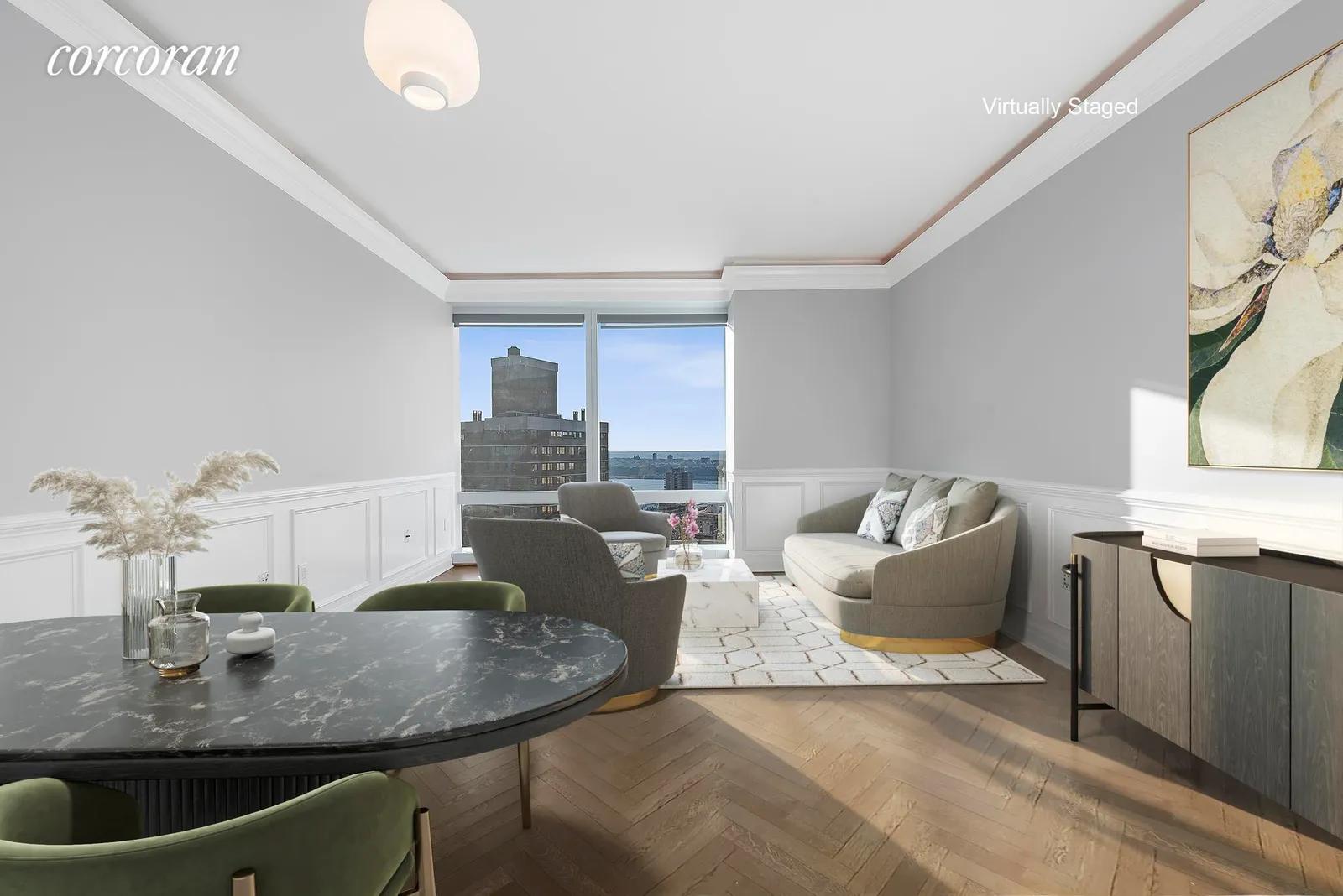 New York City Real Estate | View 25 Columbus Circle, 55F | 2 Beds, 2 Baths | View 1