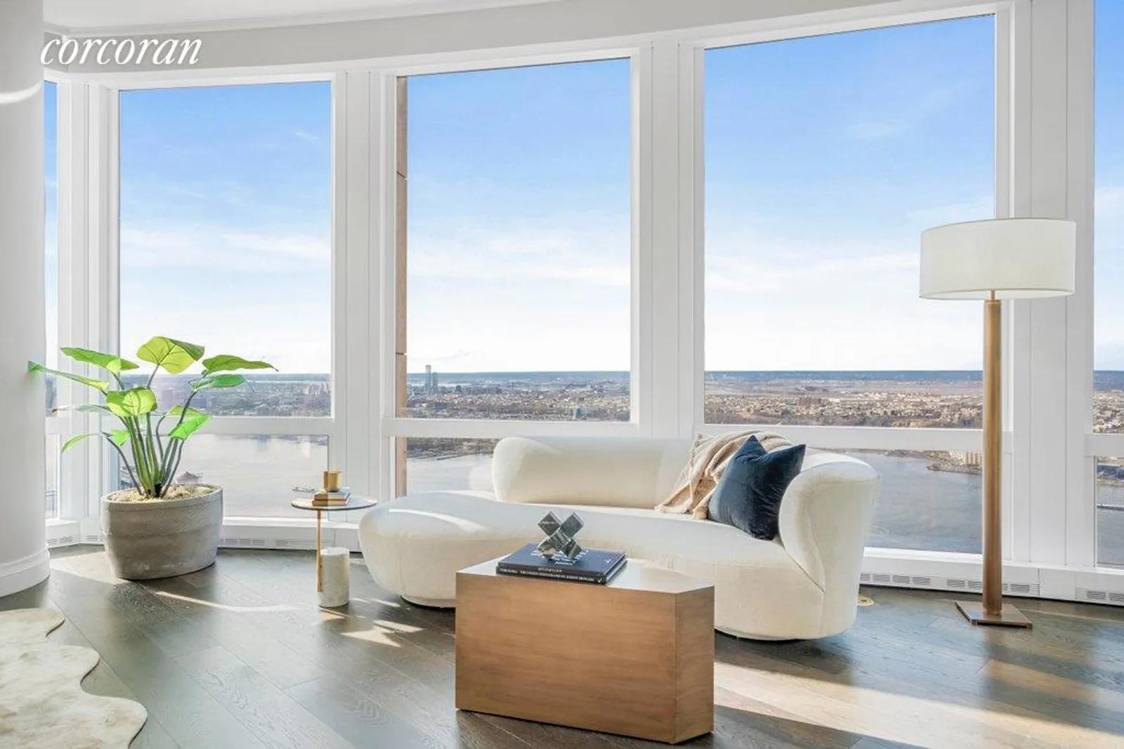 New York City Real Estate | View 35 Hudson Yards, 7501 | Living Room | View 3