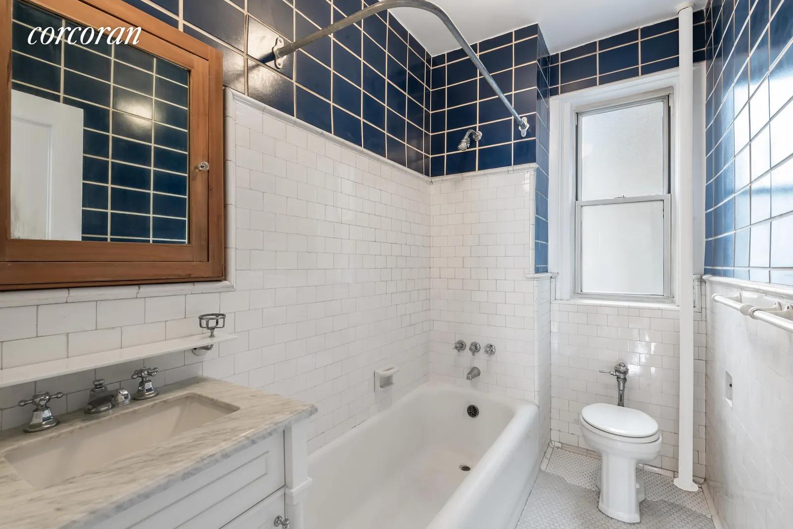 New York City Real Estate | View 370 Riverside Drive, 8A | Primary Bathroom | View 8