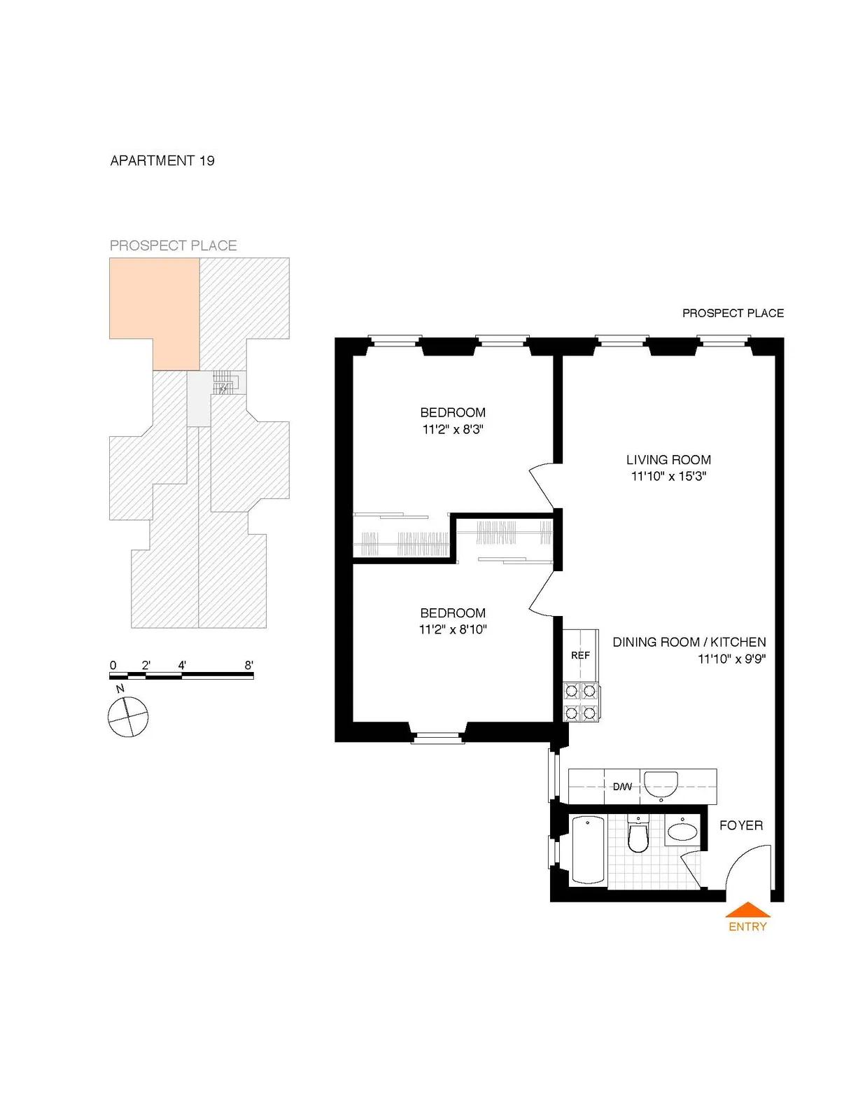 382 Prospect Place, 19 | floorplan | View 9