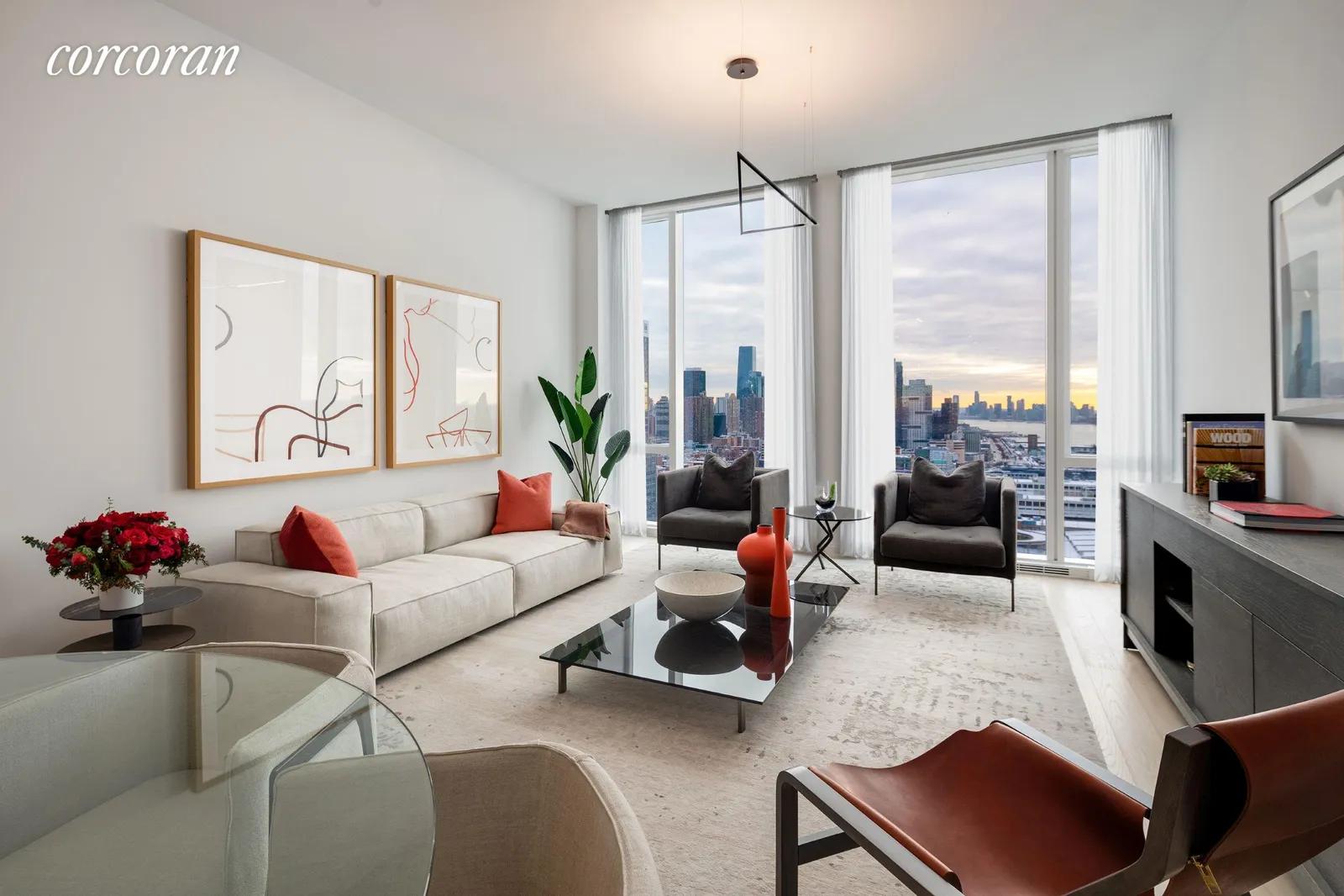 New York City Real Estate | View 10 Riverside Boulevard, 33F | Living Room | View 2