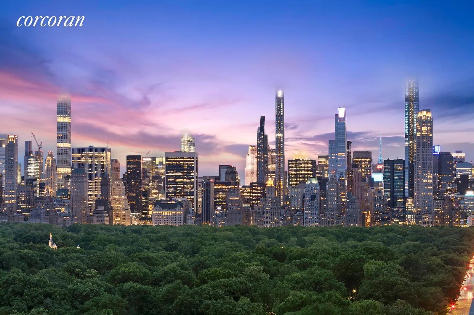 New York City Real Estate | View 300 Central Park West, 19D | Twilight Views | View 7