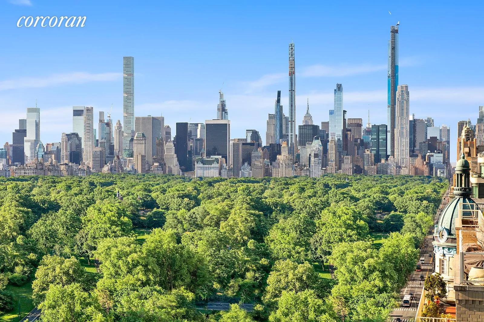 New York City Real Estate | View 300 Central Park West, 19D | South East Views from Library | View 17