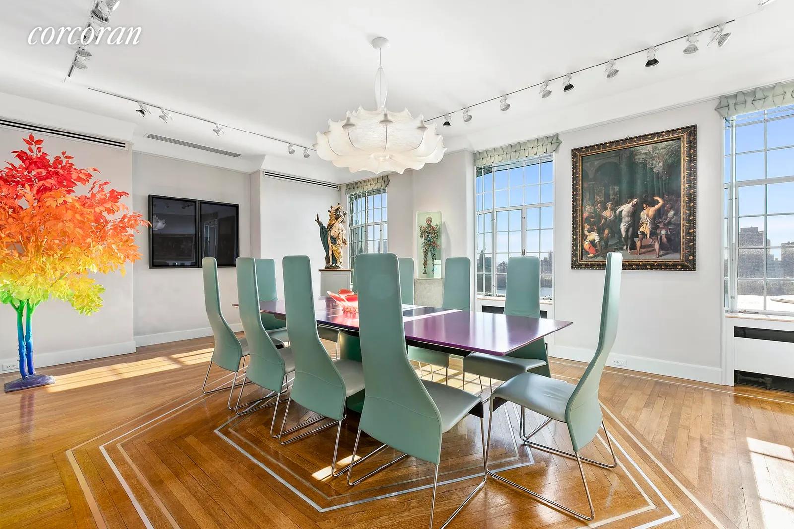 New York City Real Estate | View 300 Central Park West, 19D | Park View Formal Dining Room | View 5