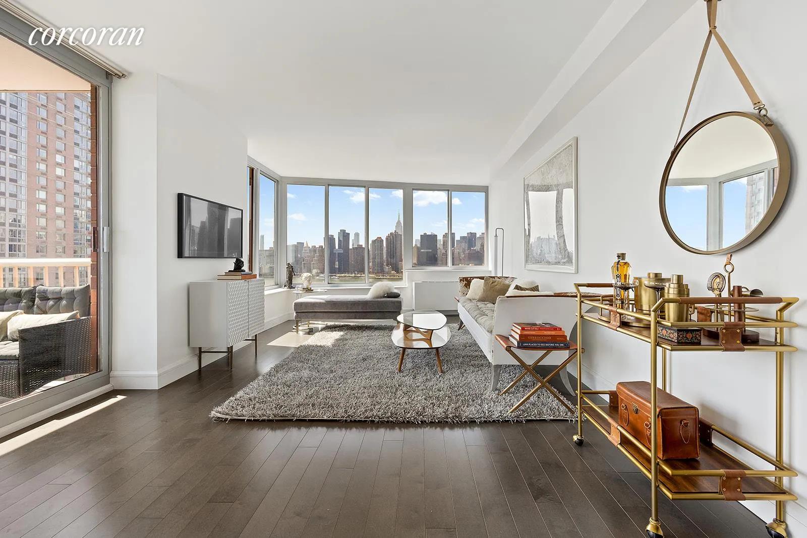 New York City Real Estate | View 4-74 48th Avenue, 18A | Living Room | View 3
