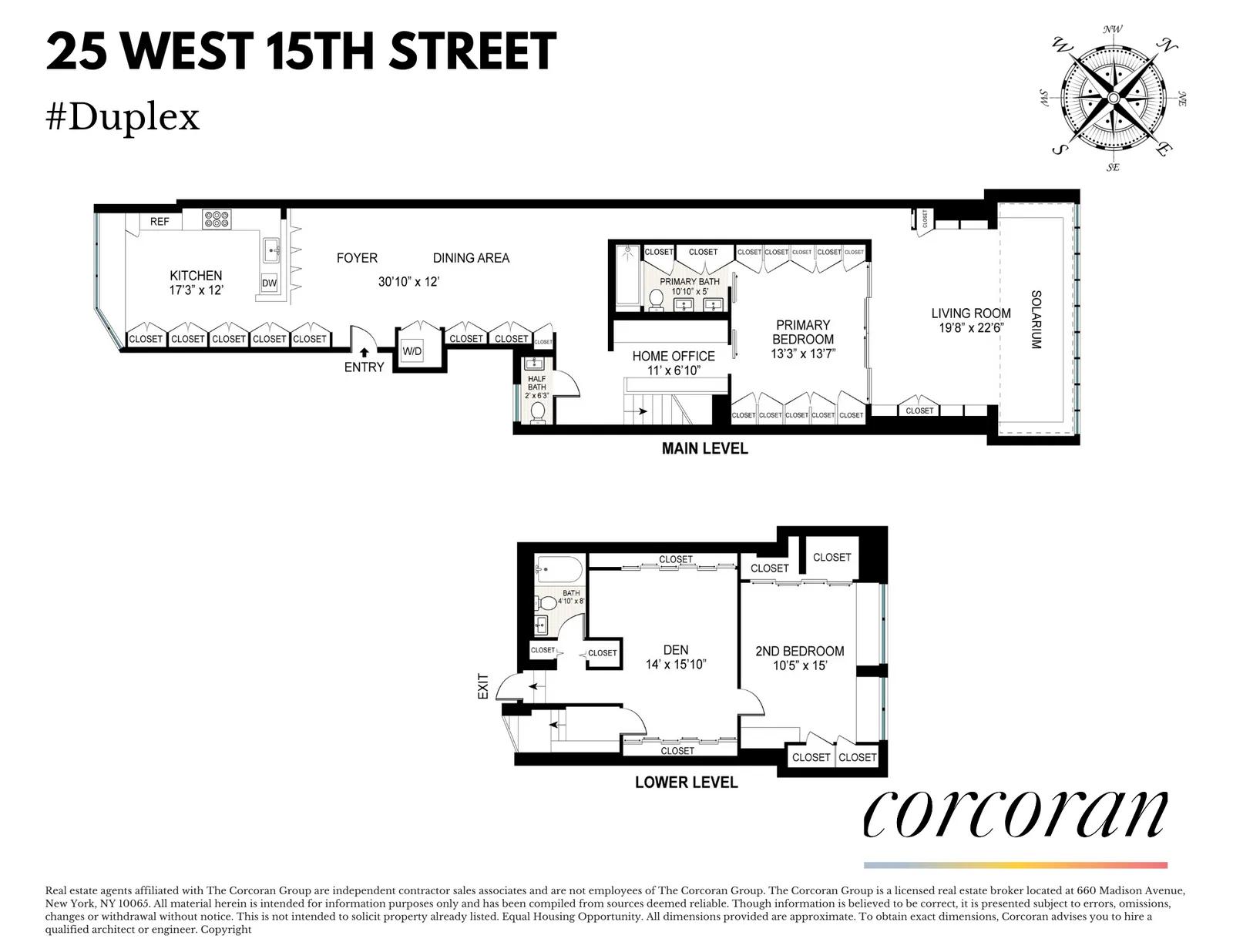 25 West 15th Street, DUPLEX | floorplan | View 11