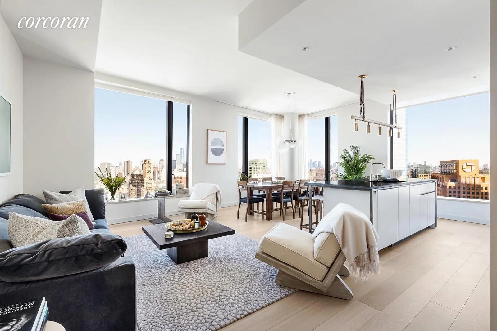 New York City Real Estate | View 11 Hoyt Street, 39A | Living Room | View 3