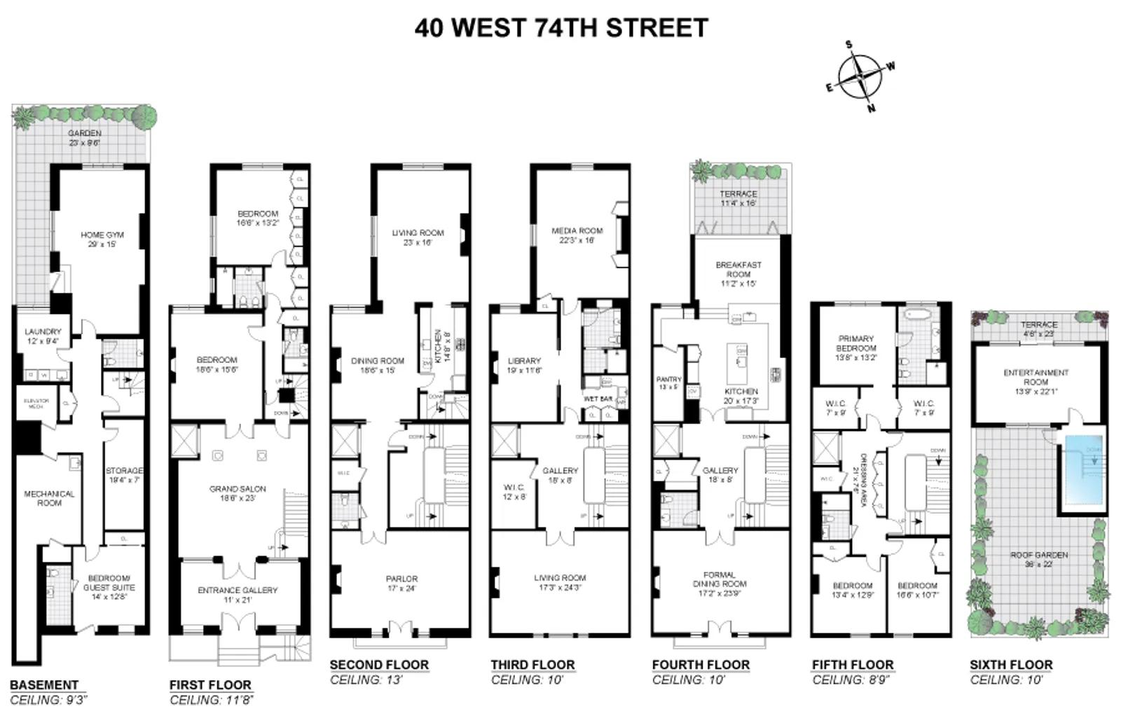 40 West 74th Street | floorplan | View 29