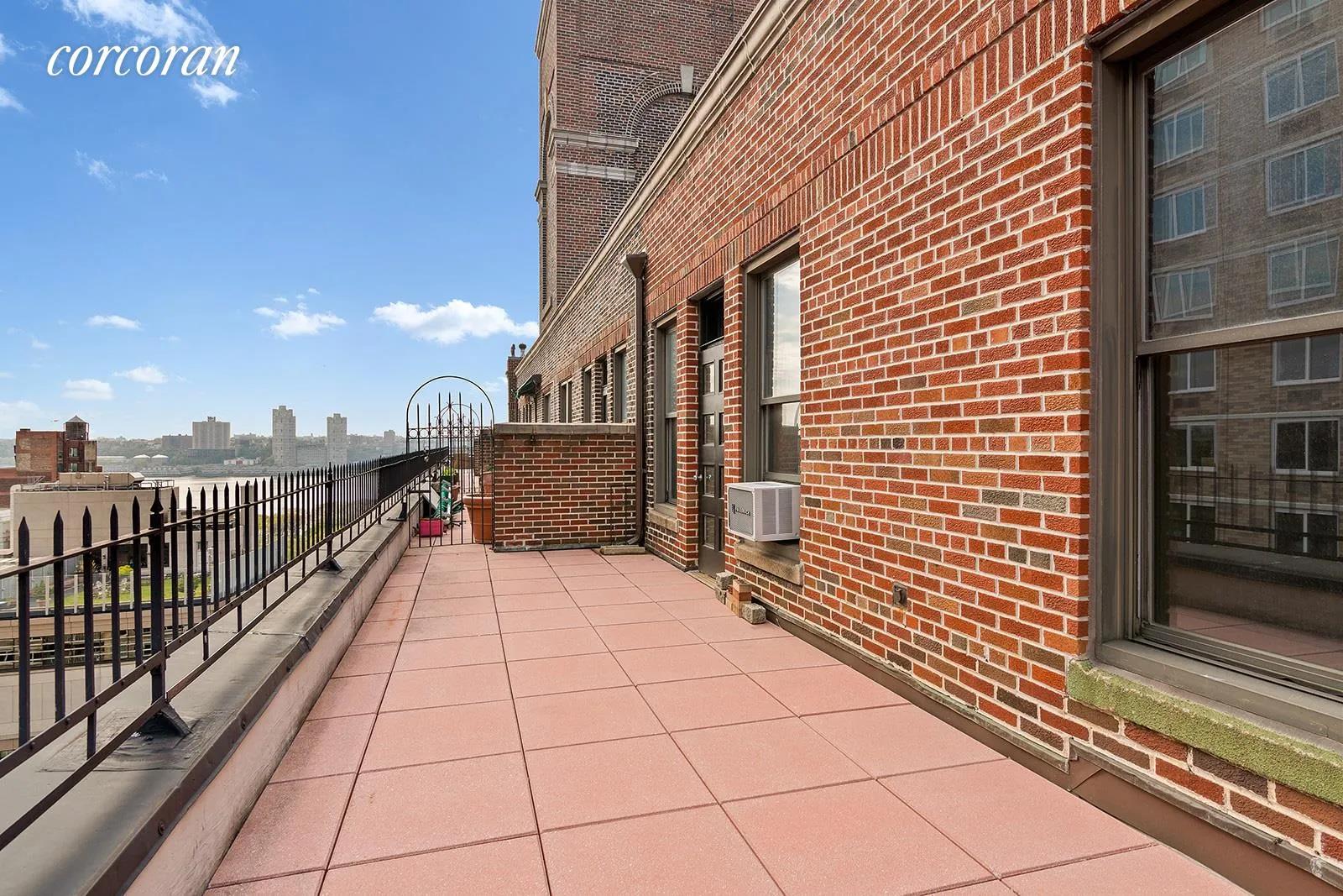 New York City Real Estate | View 440 West End Avenue, PH17E | Terrace with river views | View 11