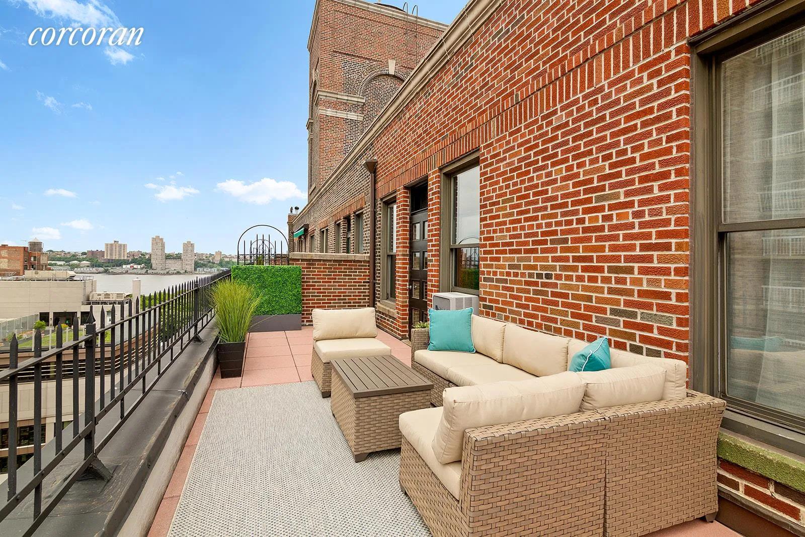 New York City Real Estate | View 440 West End Avenue, PH17E | Terrace with river views | View 2