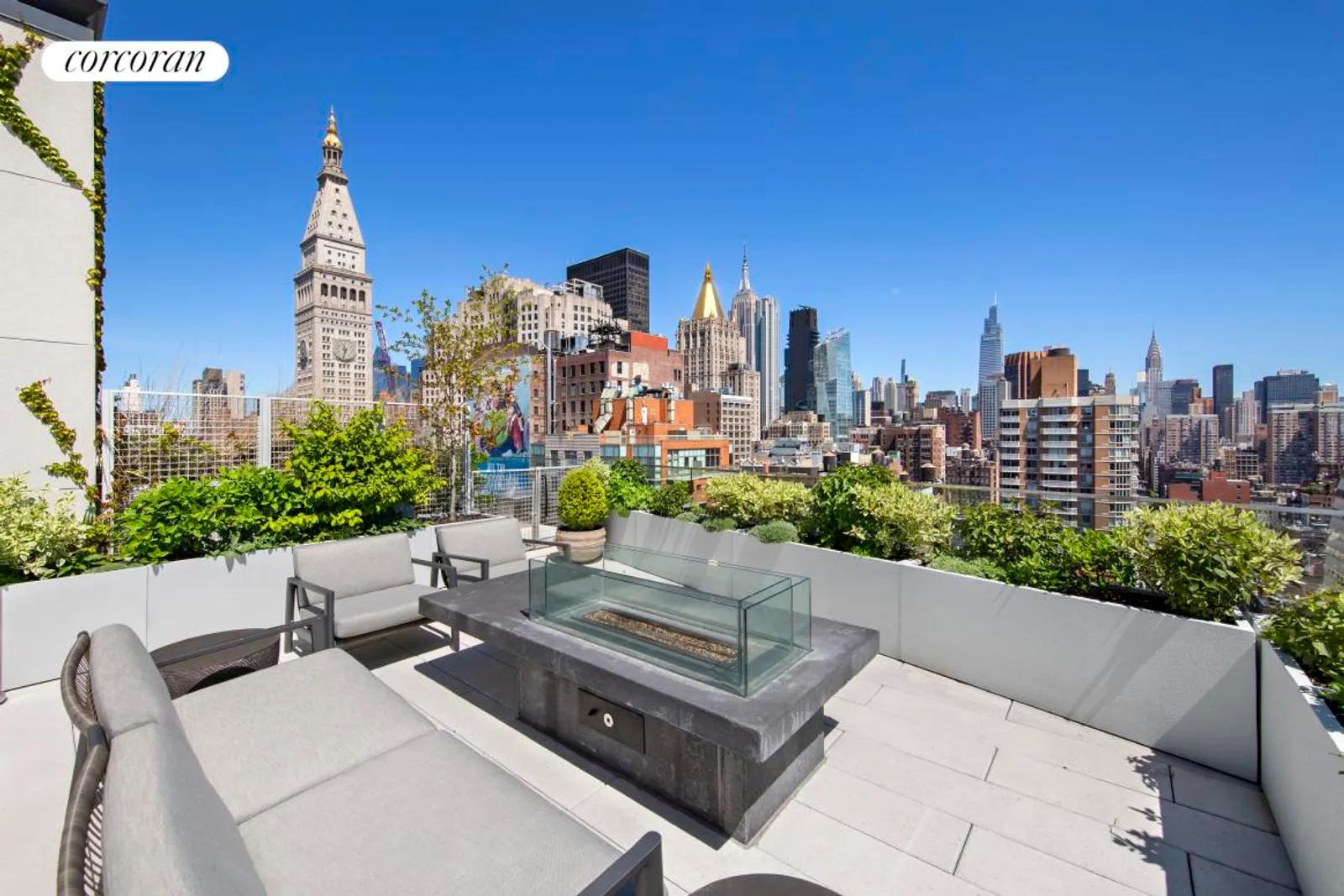 New York City Real Estate | View 121 East 22nd Street, Penthouse | Roof Terrace | View 15