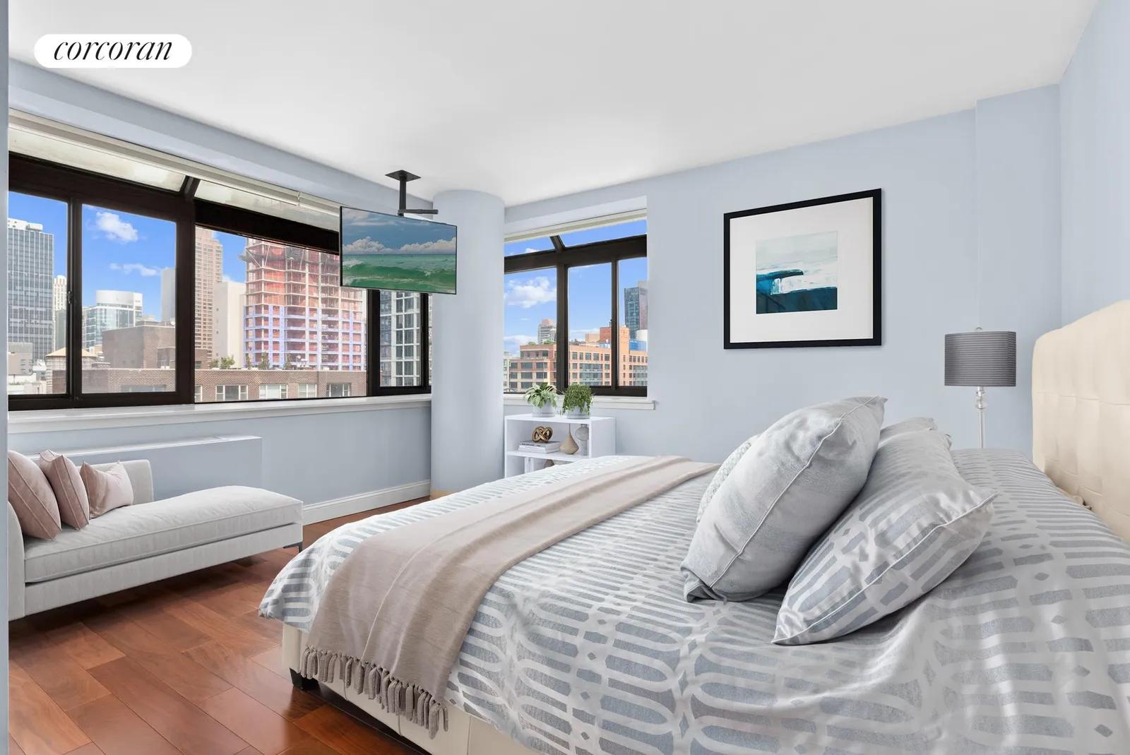 New York City Real Estate | View 157 East 32nd Street, 21C | Primary Bedroom | View 3