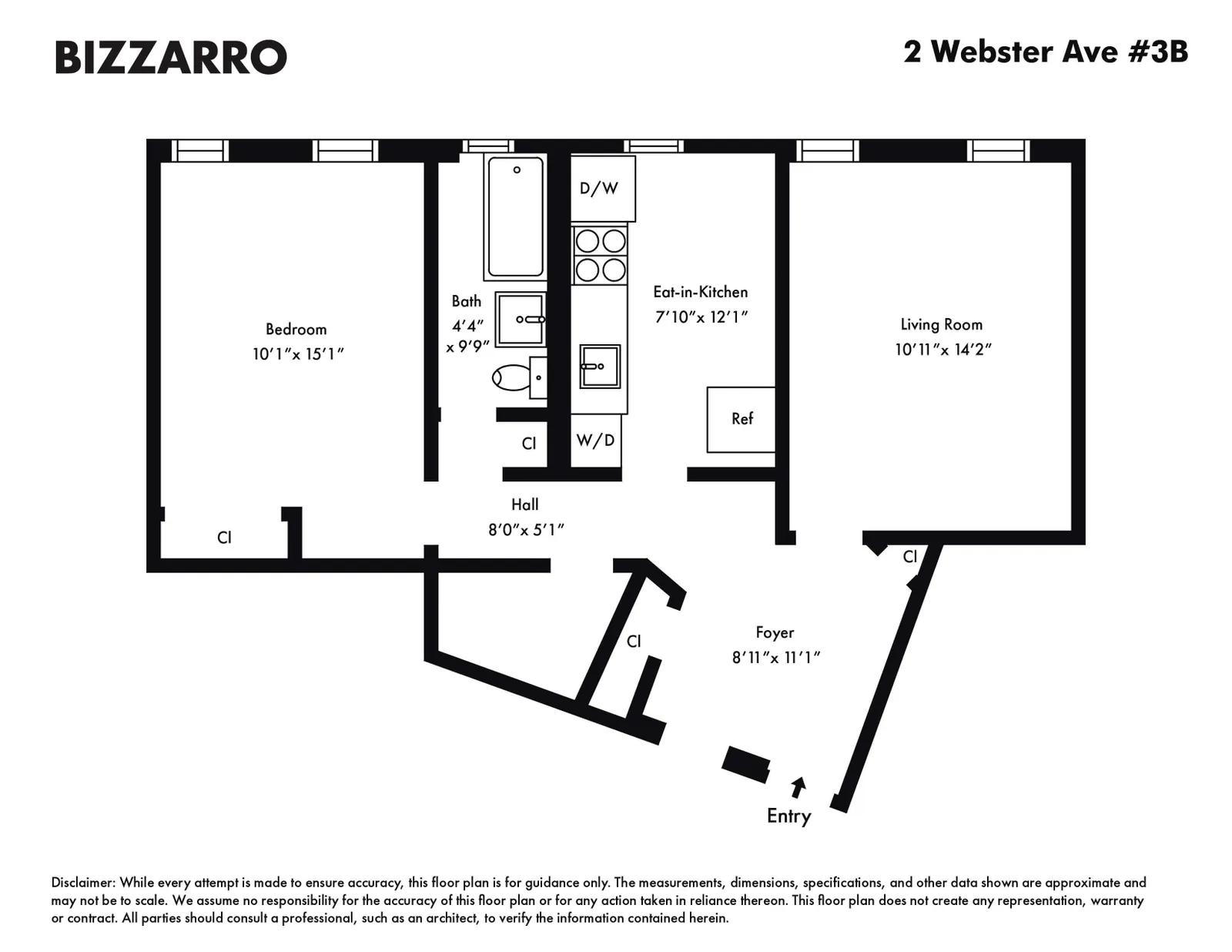 2 WEBSTER AVENUE, 3B | floorplan | View 1