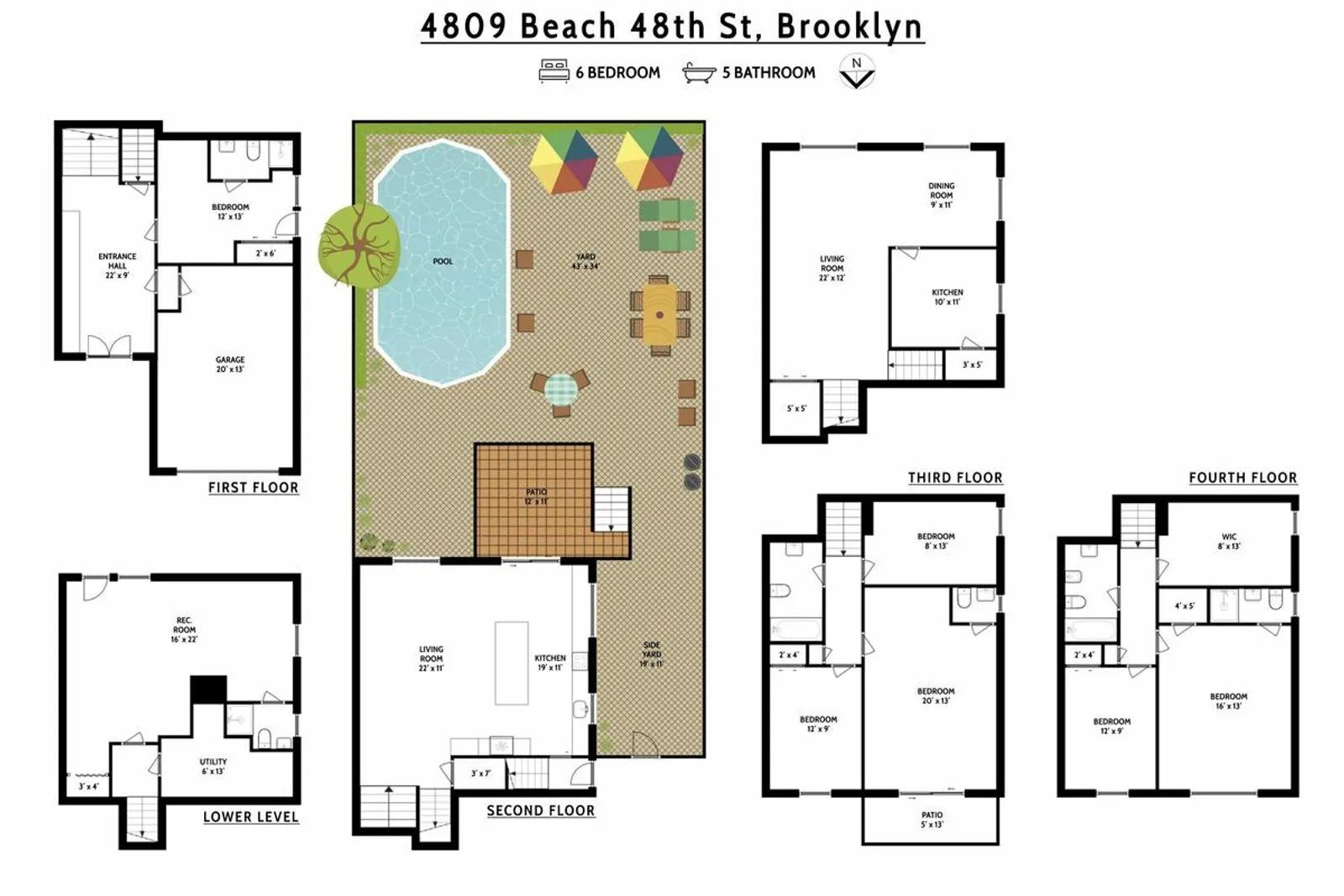 4809 BEACH 48TH STREET, TOWNHOUSE | floorplan | View 1