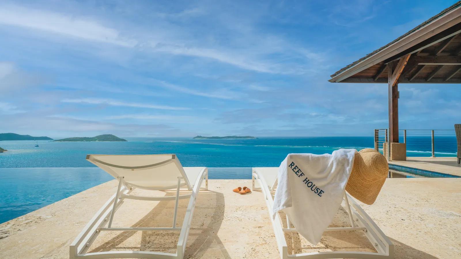 British Virgin Islands Real Estate | View Reef House | Pool Loungers | View 10